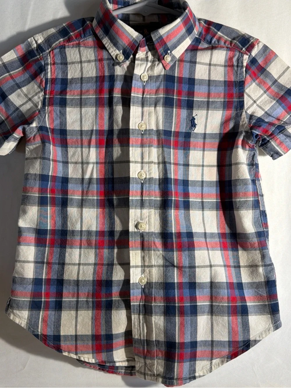 Ralph Lauren Boy’s Plaid Button-Down Shirt Size 4/4T
